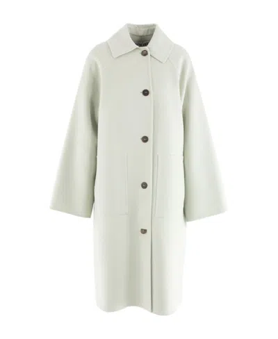 Loewe Logo Coat In White