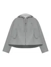 Loewe Logo Cotton Blouson Jacket In Gray