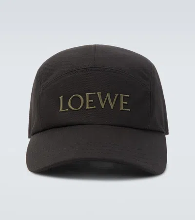 LOEWE LOGO COTTON DRILL BASEBALL CAP
