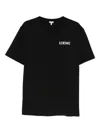 Loewe Logo-embroidered Cotton-jersey T-shirt In Black