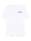 Loewe Logo-embroidered Cotton-blend Jersey T-shirt In White