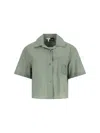 Loewe Anagram Short-sleeved Cotton Shirt