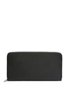 Loewe Logo-debossed Zip-around Wallet In Black