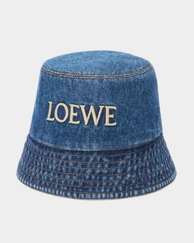 LOEWE LOGO DENIM BUCKET HAT