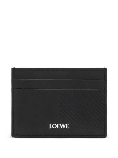 Loewe Graphic Plain Cardholder In Black