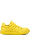 Loewe Men Jambo Leather Sneakers In Yellow