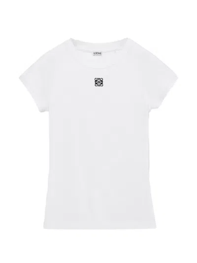 Loewe Logo-detail T-shirt In White