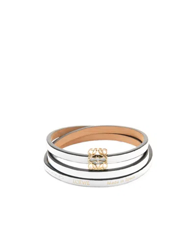 Loewe Logo Details Bracelet In White