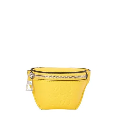 Loewe Logo Details Handbag Change Wallet In Yellow