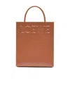 Loewe Logo-embossed Leather Tote Bag In Brown