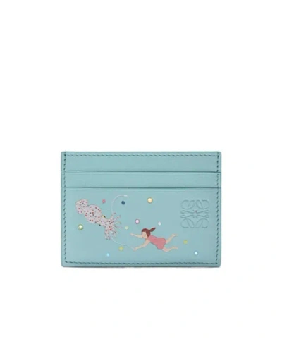 Loewe X Suna Fujita - Fonds Marins Simple Open Cardholder In Blue