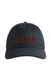 Loewe Logo-embroidered Baseball Cap In Blue