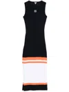 Loewe Ribbed Cotton Jersey Tank Dress In Blue
