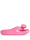 Loewe Logo-engraved Flip-flops In Pink