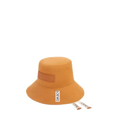 Loewe Fisherman Hat In Canvas In Brown