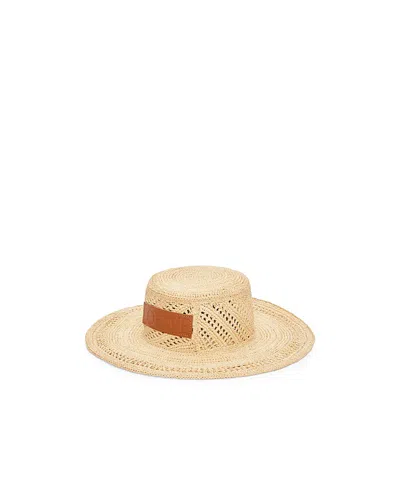 Loewe Logo Fisherman's Hat In Nude