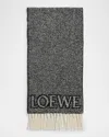 LOEWE LOGO FRINGE WOOL-BLEND SCARF