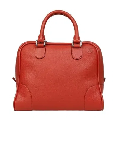 Loewe Logo Handbag In Red