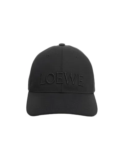 Loewe Logo Hat In Black