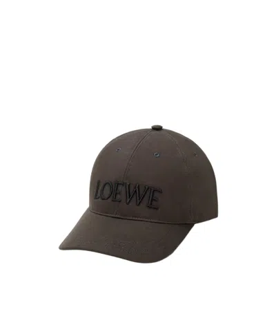 Loewe Logo Hat In Brown