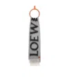 Loewe Wool-blend Logo Scarf In Gray