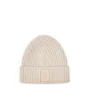 Loewe Logo Knitted Hat In Nude