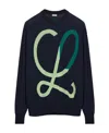 Loewe Logo Knitted Pullover In Black