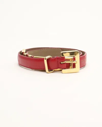 Loewe Logo Leather Belt