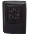 Loewe Logo Leather Card Case In Black