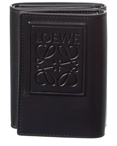Loewe Logo Leather Card Case In Black