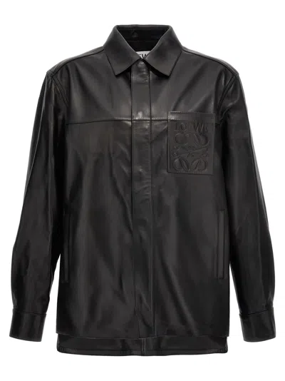 LOEWE LOGO LEATHER JACKET