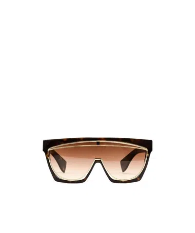 Loewe Logo Logo Sunglasses In Brown