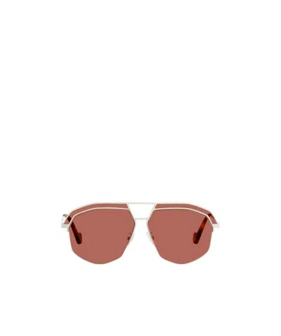 Loewe Logo Logo Sunglasses In Brown