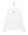 Loewe Oversized Long Sleeve T-shirt In White