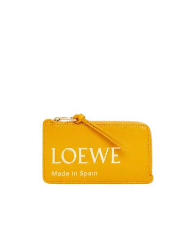 Loewe Logo Marking Stitching Details Clip In Orange