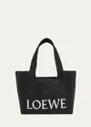 LOEWE LOGO MEDIUM TOTE BAG IN RAFFIA