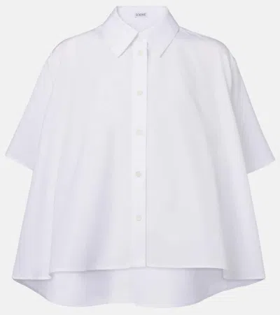 LOEWE LOGO OVERSIZED COTTON SHIRT
