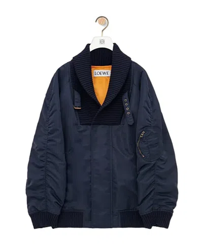 Loewe Logo Patch Casual Jacket In Black