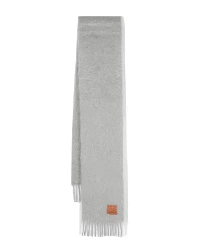 Pre-owned Loewe Logo Patch Scarf (authentic Pre-loved)