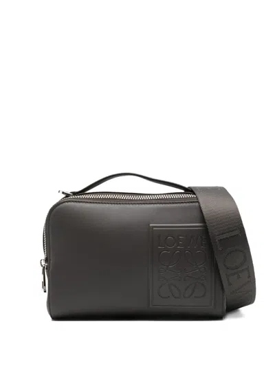 Loewe Logo-patch Tote Bag In Gray