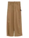 Loewe Men Carpenter Cotton Trousers In Brown