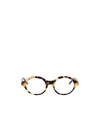 Loewe Epsilon Slim Round-frame Acetate Glasses In Brown