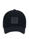 Loewe Men Logo Canvas Baseball Cap In Blue