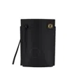 Loewe Dice Pocket Leather Shoulder Bag In Black