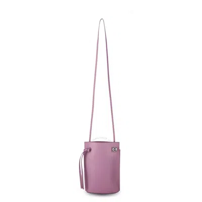 Loewe Logo Plaque Dice Pocket Bag In Purple