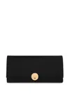 Loewe Logo-plaque Leather Wallet In Black