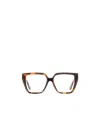 Loewe Logo-plaque Oversize-frame Glasses In Multicolor