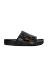 LOEWE LOEWE LOGO-PLAQUE SLIP-ON SANDALS