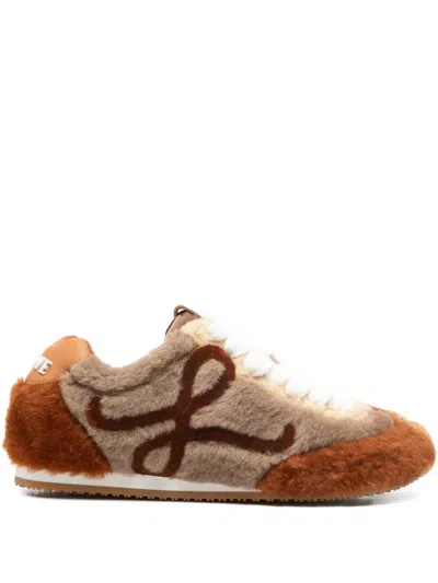 LOEWE LOGO-PLAQUE SNEAKERS