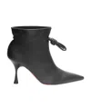 Loewe Black Leather Flamenco Boots For Women In Black